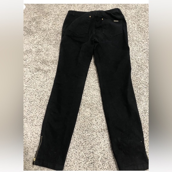 Iman Global Chic 360 Jeans Black Sz 4 Zip Ankle NWOT - Picture 3 of 9